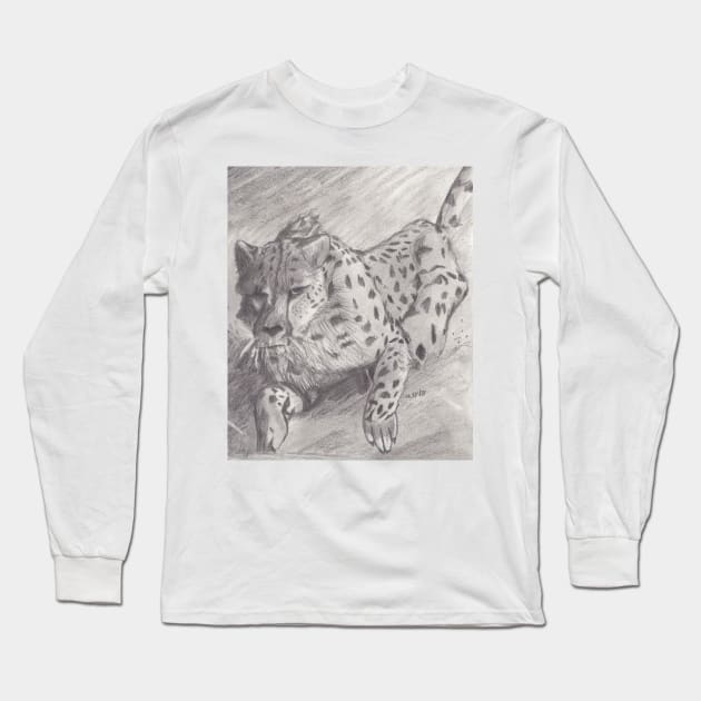 Cheetah Long Sleeve T-Shirt by Absel123